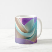 Mug Texture de tissu abstrait dans des tons pastel (Devant droit)