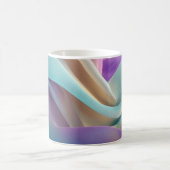 Mug Texture de tissu abstrait dans des tons pastel (Centre)