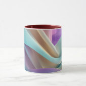 Mug Texture de tissu abstrait dans des tons pastel (Centre)
