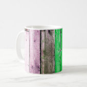 Mug Texture de vieux bois fenceabstract, arrière - pla (Devant gauche)