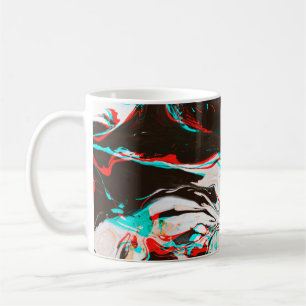 Mug Texture déformée et brillante du surf d'encre ma