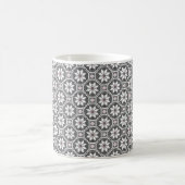 Mug Texture dentelle blanche isolée sur arrière - plan (Centre)