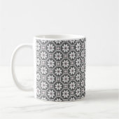 Mug Texture dentelle blanche isolée sur arrière - plan (Gauche)