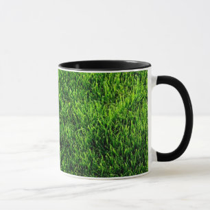 Mug Texture d'herbe verte d'un terrain de football