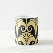 Mug Texture dorée et brillante. Géomet d'art déco vint (Centre)