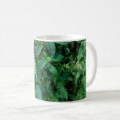 Mug Texture du feuillage vert de l'herbe (Devant droit)