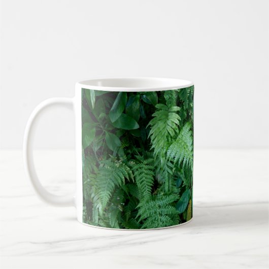 Mug Texture du feuillage vert de l'herbe (Gauche)