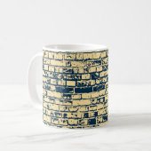 Mug Texture d'un mur en brique. Design élégant de papi (Devant gauche)