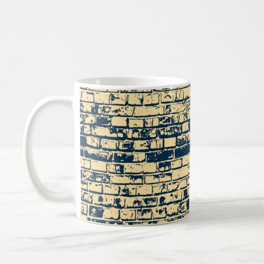 Mug Texture d'un mur en brique. Design élégant de papi (Gauche)