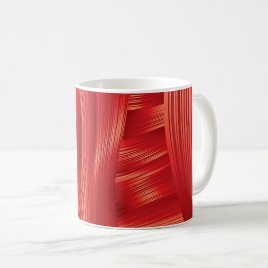 Mug Texture dynamique des muscles rouges Abstraite (Devant droit)