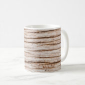 Mug Texture en bois foncé. arrière - plan Abstrait Vin (Devant droit)