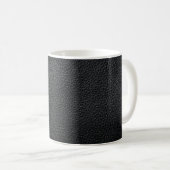 Mug Texture en cuir noir et cuir fond, texture (Devant droit)