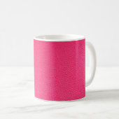 Mug Texture en cuir rose (Devant droit)