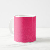 Mug Texture en cuir rose (Devant gauche)