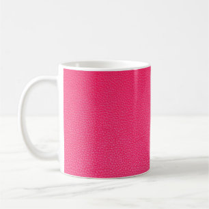 Mug Texture en cuir rose