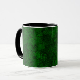 Mug Texture en daim vert foncé en marbre de granit s