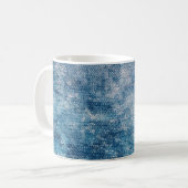 Mug Texture en jean bleu (Devant gauche)