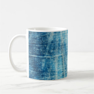 Mug Texture en jean bleu