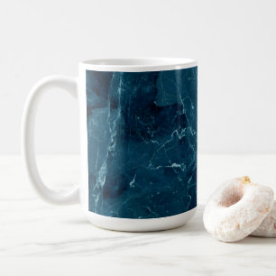 Mug Texture en marbre bleu marine