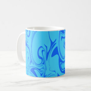 Mug Texture en marbre - Bleu Océan