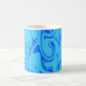 Mug Texture en marbre - Bleu Océan (Centre)