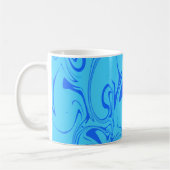 Mug Texture en marbre - Bleu Océan (Gauche)