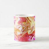 Mug Texture en marbre incolore, motif abstrait (Centre)