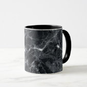 Mug Texture en marbre noir (Devant droit)