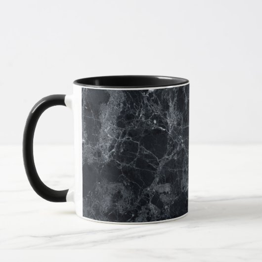 Mug Texture en marbre noir (Gauche)