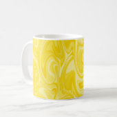Mug Texture en marbre - Tons Jaunes (Devant gauche)