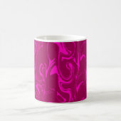 Mug Texture en marbre - Tons rose foncé et brillant (Centre)
