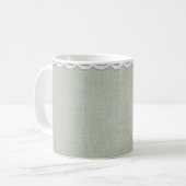 Mug Texture et dentelle textiles (Devant gauche)