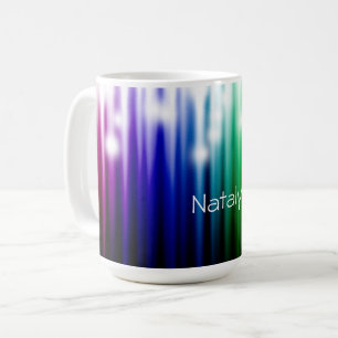Mug texture étincelante arc-en-ciel