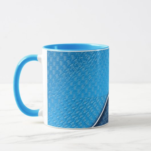 Mug Texture extérieure balayée métallique abstraite (Gauche)