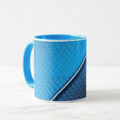 Mug Texture extérieure balayée métallique abstraite (Devant gauche)