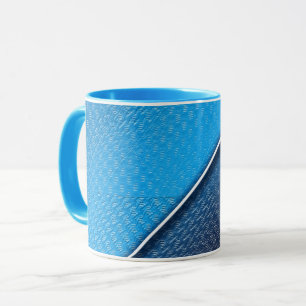 Mug Texture extérieure balayée métallique abstraite