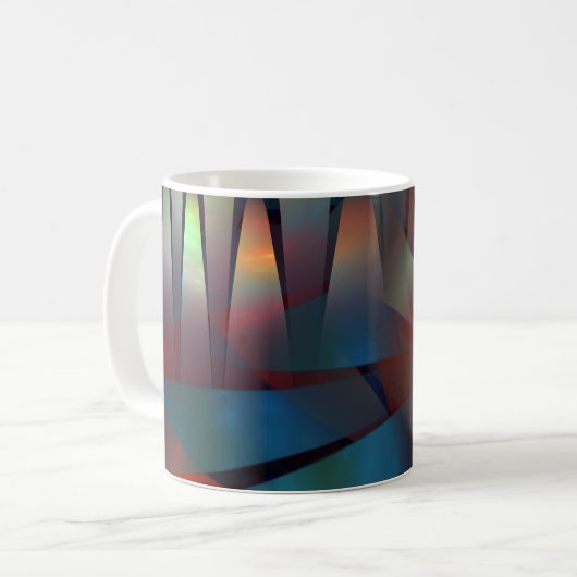 Mug texture géométrique Abstraite (Devant gauche)