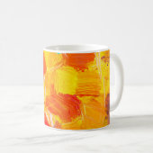 Mug texture huile peinture fruit peinture couleur flor (Devant droit)