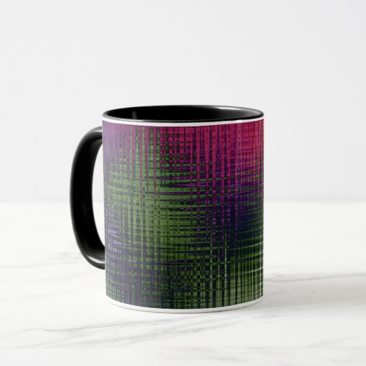 Mug texture liquide Abstraite verre glacé glacé m (Devant gauche)