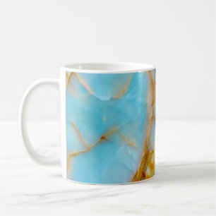 Mug Texture marbré, intérieur onyx coloré.