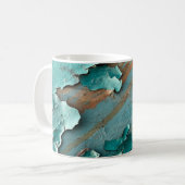 Mug Texture métallique avec rayures et craquelures abs (Devant gauche)