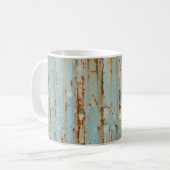 Mug Texture métallique peinte en bleu rouillé (Devant gauche)