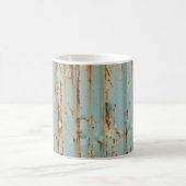Mug Texture métallique peinte en bleu rouillé (Centre)