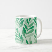 Mug texture motif feuille arrière - plan (Devant droit)