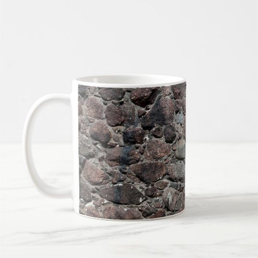 Mug Texture murale médiévale en pierre fond abstrait, (Gauche)