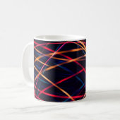 Mug Texture néon avec longue exposition.abstrait, une (Devant gauche)