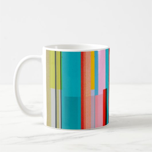 Mug Texture papier - design arrière - plan coloré (Gauche)