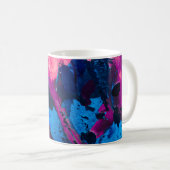 Mug Texture peinte artistique, décoration moderne. (Devant droit)