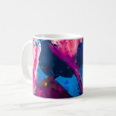 Mug Texture peinte artistique, décoration moderne. (Devant gauche)