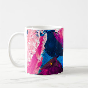 Mug Texture peinte artistique, décoration moderne.